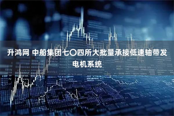 升鸿网 中船集团七〇四所大批量承接低速轴带发电机系统