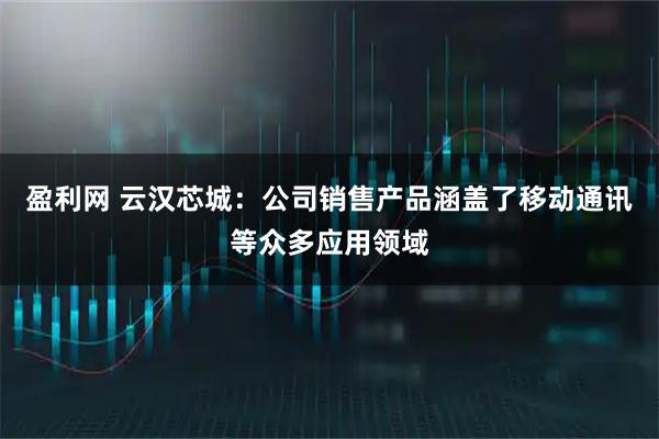 盈利网 云汉芯城：公司销售产品涵盖了移动通讯等众多应用领域